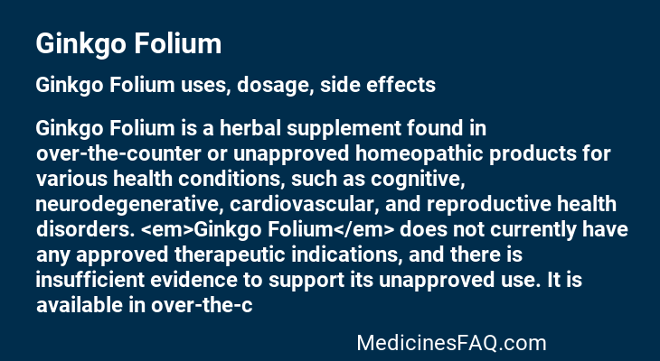 Ginkgo Folium