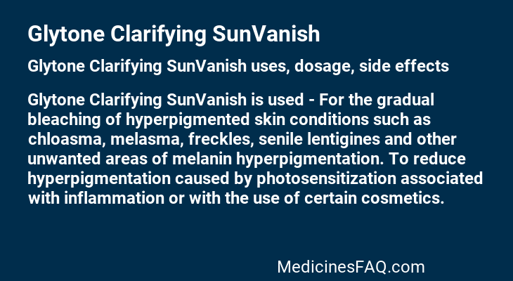 Glytone Clarifying SunVanish