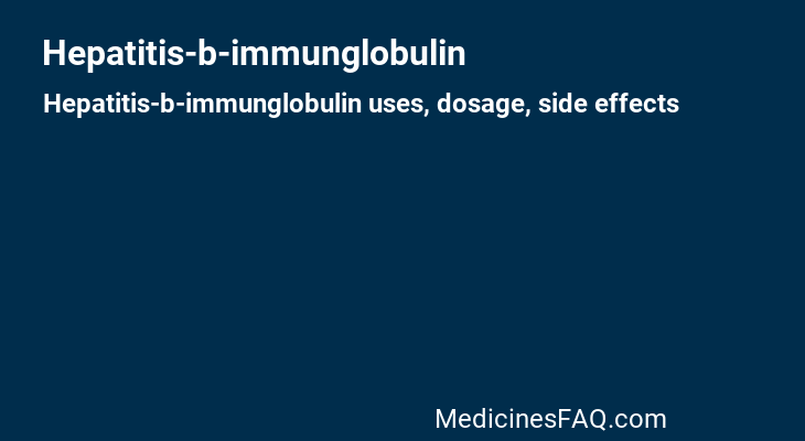 Hepatitis-b-immunglobulin