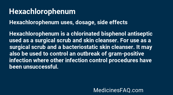Hexachlorophenum