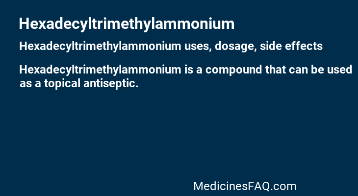 Hexadecyltrimethylammonium