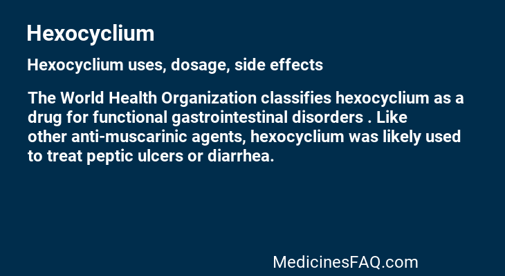 Hexocyclium