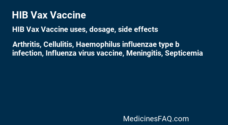 HIB Vax Vaccine
