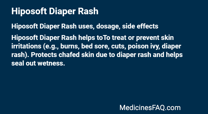 Hiposoft Diaper Rash