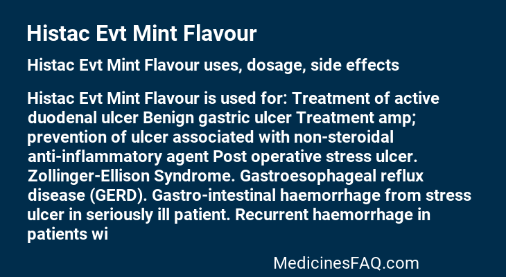 Histac Evt Mint Flavour