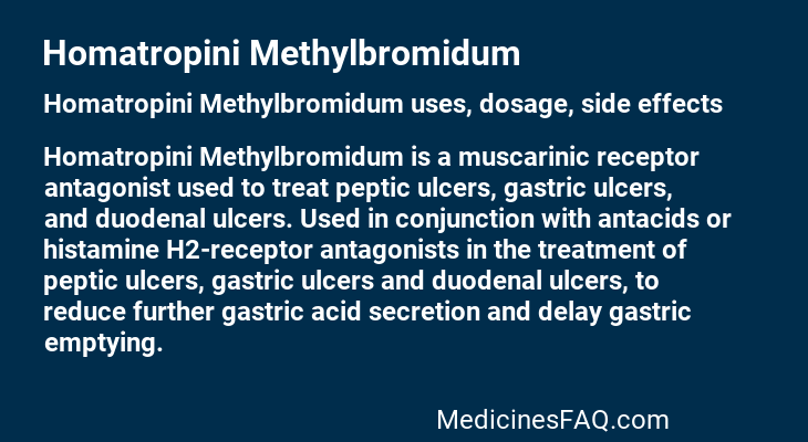 Homatropini Methylbromidum