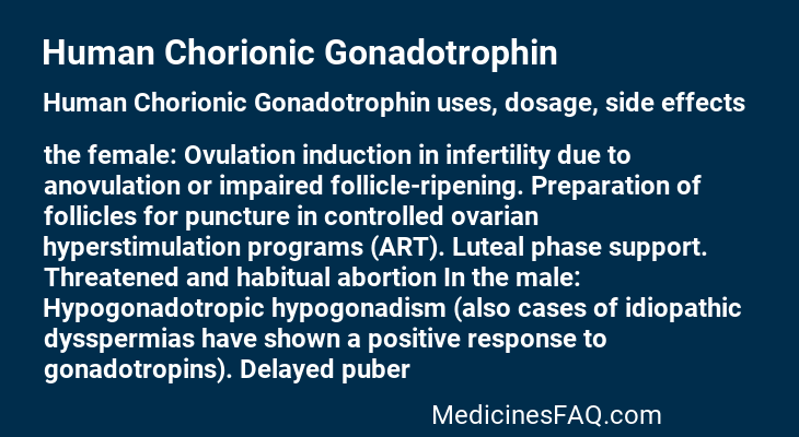 Human Chorionic Gonadotrophin