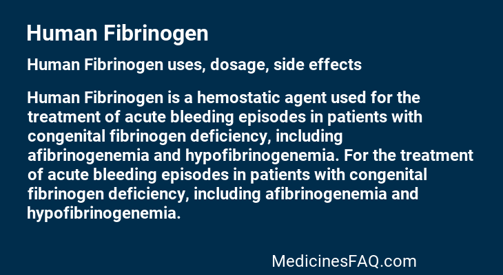 Human Fibrinogen