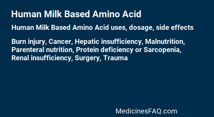 Human Milk Based Amino Acid