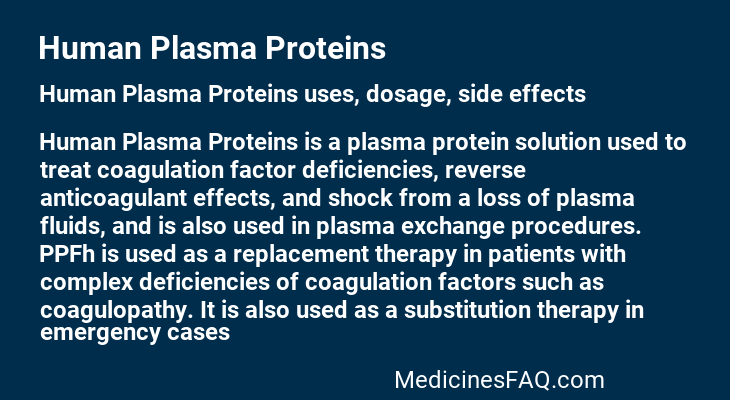 Human Plasma Proteins