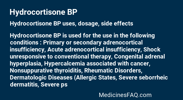 Hydrocortisone BP