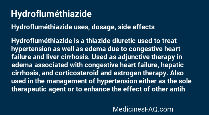 Hydrofluméthiazide