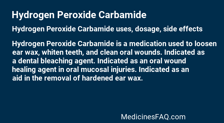 Hydrogen Peroxide Carbamide