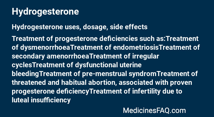 Hydrogesterone
