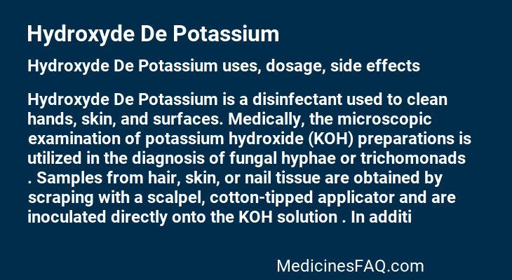 Hydroxyde De Potassium