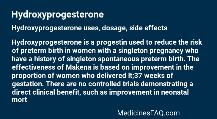 Hydroxyprogesterone