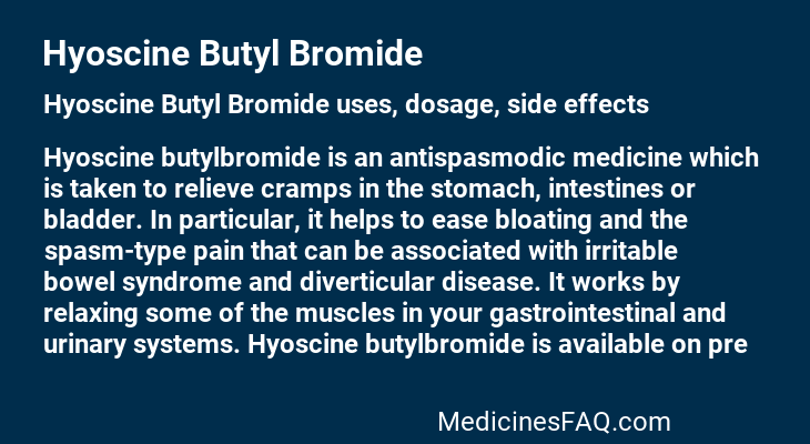 Hyoscine Butyl Bromide