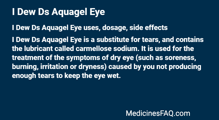 I Dew Ds Aquagel Eye