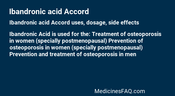 Ibandronic acid Accord