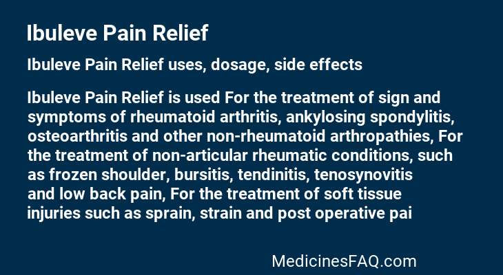 Ibuleve Pain Relief