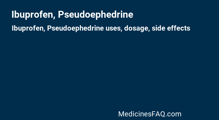 Ibuprofen, Pseudoephedrine