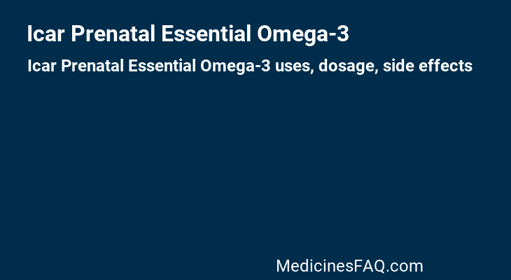 Icar Prenatal Essential Omega-3