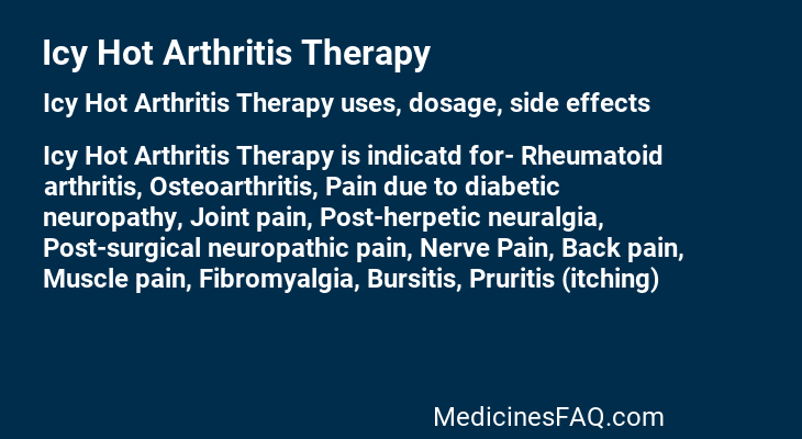 Icy Hot Arthritis Therapy