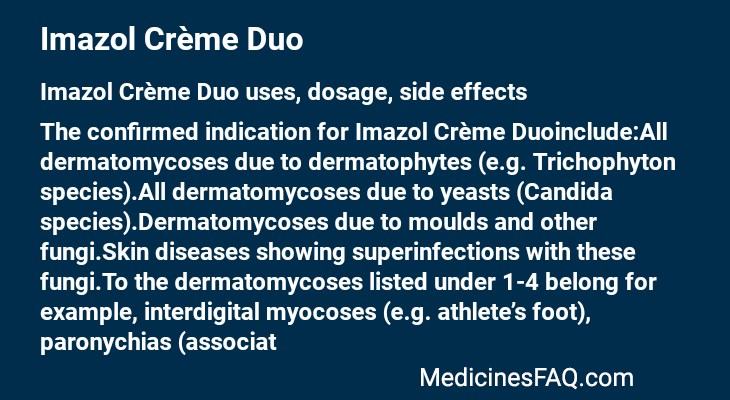 Imazol Crème Duo