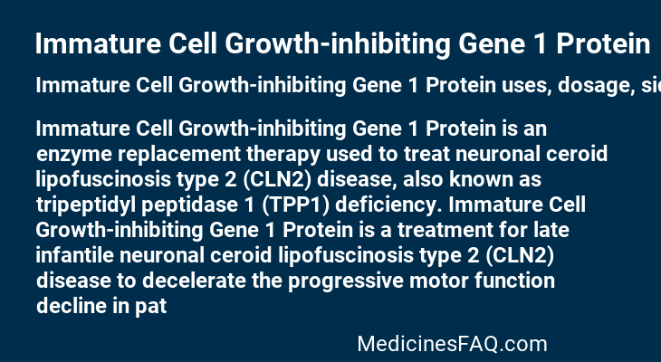 Immature Cell Growth-inhibiting Gene 1 Protein