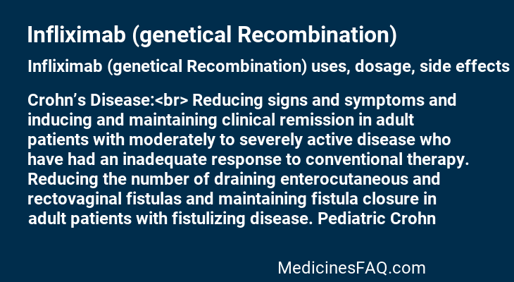 Infliximab (genetical Recombination)