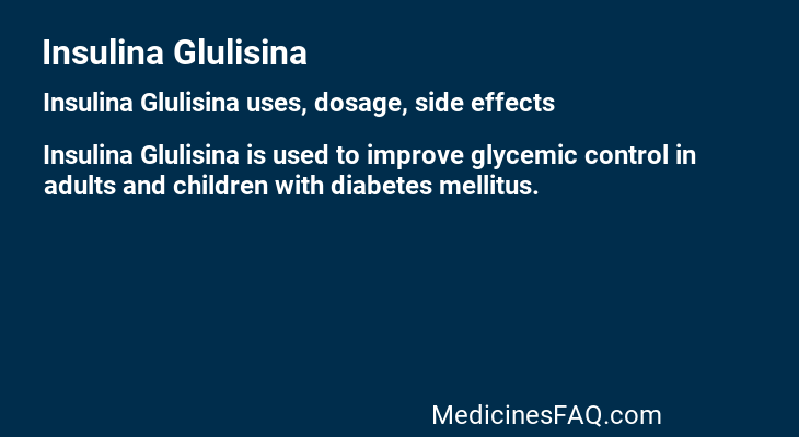 Insulina Glulisina