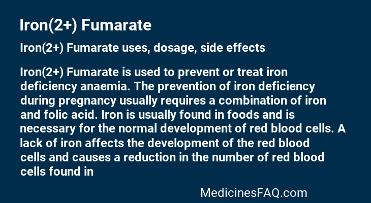 Iron(2+) Fumarate