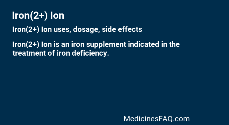 Iron(2+) Ion