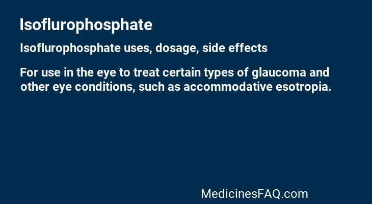 Isoflurophosphate