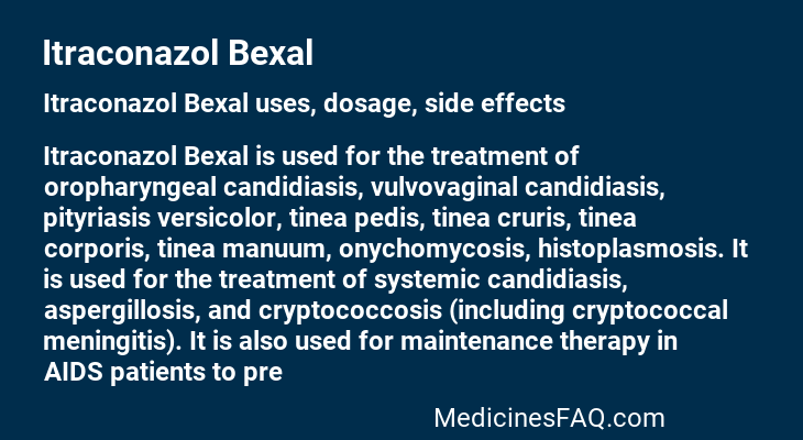 Itraconazol Bexal