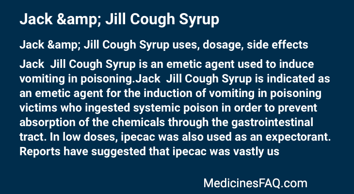 Jack & Jill Cough Syrup