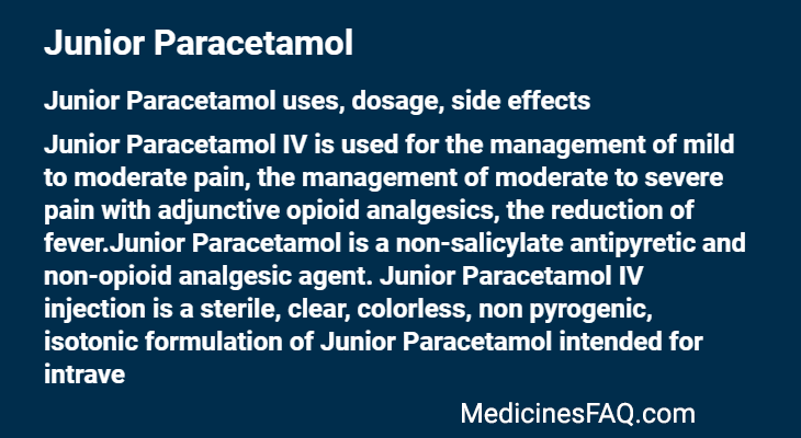 Junior Paracetamol