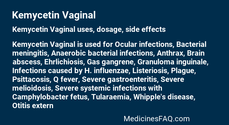 Kemycetin Vaginal