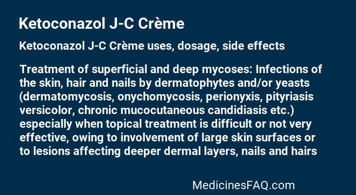 Ketoconazol J-C Crème