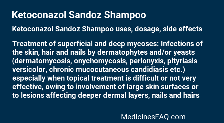Ketoconazol Sandoz Shampoo