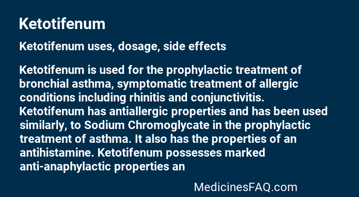Ketotifenum