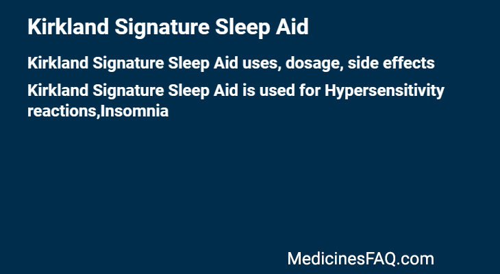 Kirkland Signature Sleep Aid