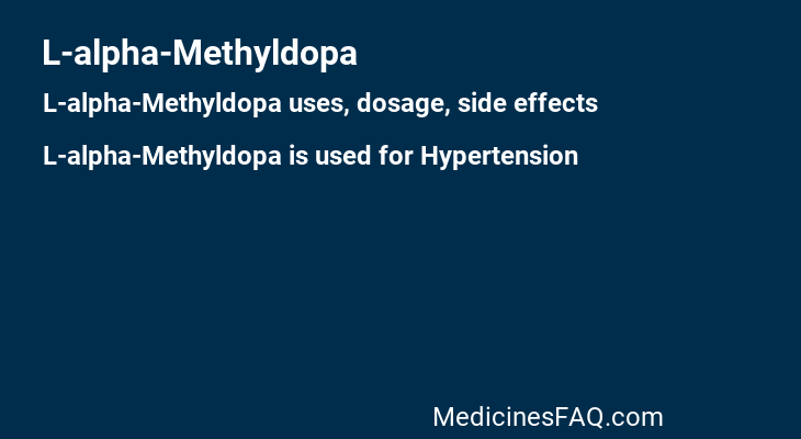 L-alpha-Methyldopa