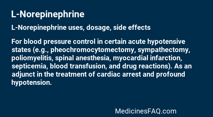 L-Norepinephrine