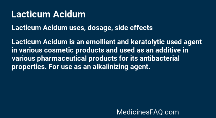 Lacticum Acidum