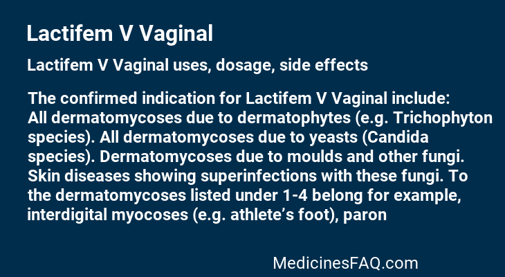 Lactifem V Vaginal
