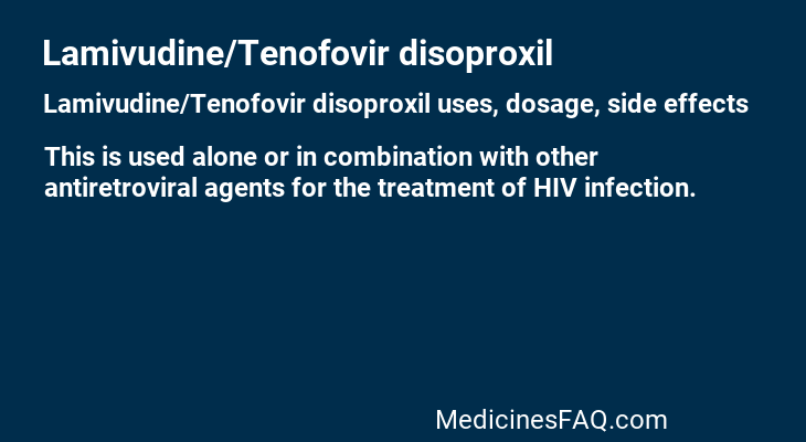 Lamivudine/Tenofovir disoproxil