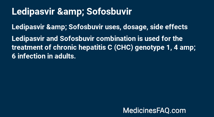 Ledipasvir & Sofosbuvir