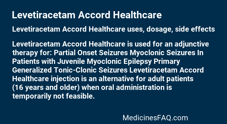 Levetiracetam Accord Healthcare