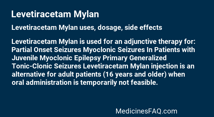 Levetiracetam Mylan